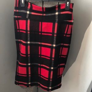 Plaid LuLaRoe Cassie skirt